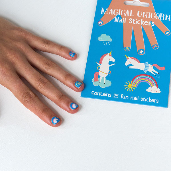 Magical Unicorn Nail Stickers (pack Of 25) - Children's Gift