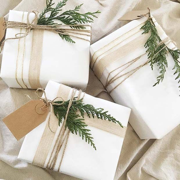 Plain White Christmas Wrapping Paper 10m Roll (Matt) - Gift Wrap
