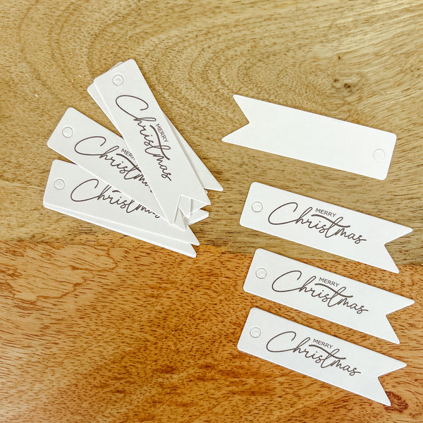 10 x Christmas Gift Tags Merry Christmas
