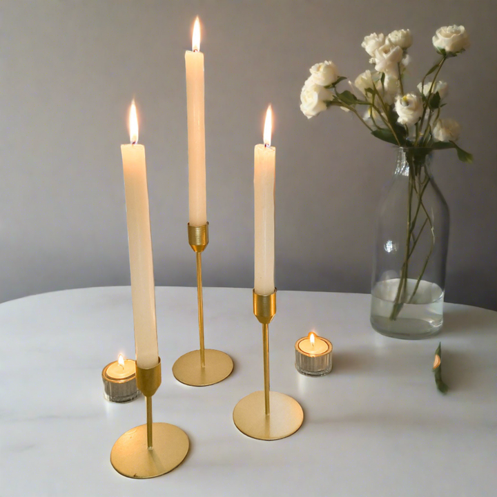 gold candlesticks