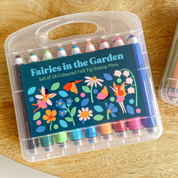 Felt Tips with Stamps - Fairy Design -  Children's  Gift