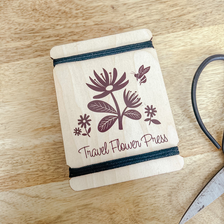 Travel Wooden Flower Press Gift kids- Burrow and Nest Interiors -  Home Decor Gift Shop