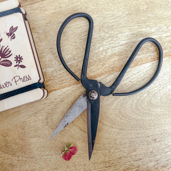 Traditional Hand-Forged Gardening Scissors