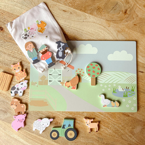 Farmyard Magnetic Picture Board - Toddler Christmas Gift