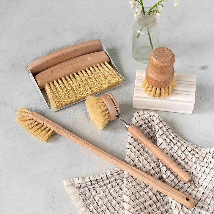 Wooden Long Handled Scrubbing Brush BurrowandNest Wooden Long Handled Scrubbing Brush Burrowandnest