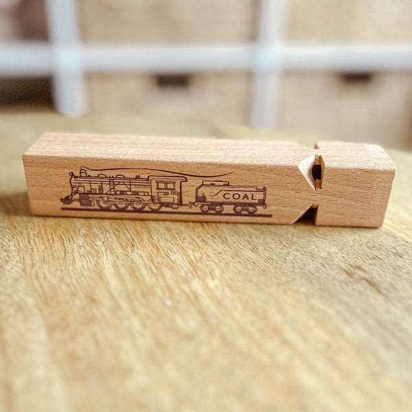 Wooden Train Whistle - Traditional Children's Toy
