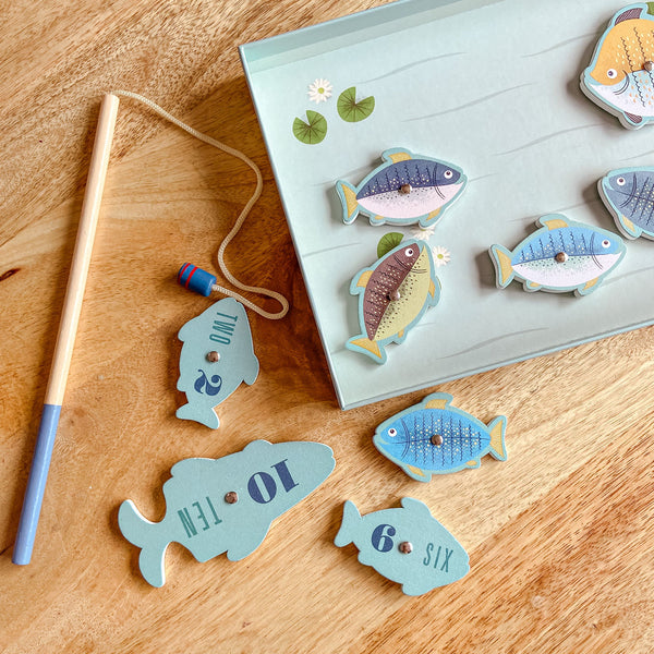 Magnetic Fishing Game For Toddlers & Children - Children's Gift Stocking Filler - BurrowandNest