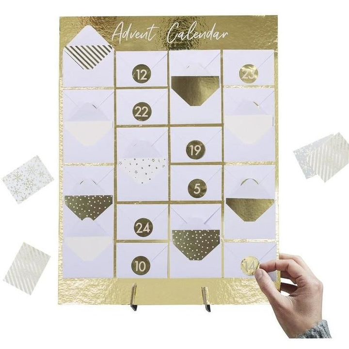 Fill Your Own Advent Calendar Envelopes - Gold - BurrowandNest