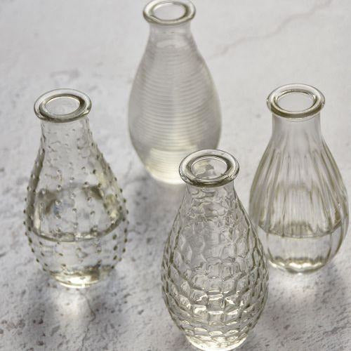Set of Clear Glass Vases Assorted (2 Sizes) - BurrowandNest