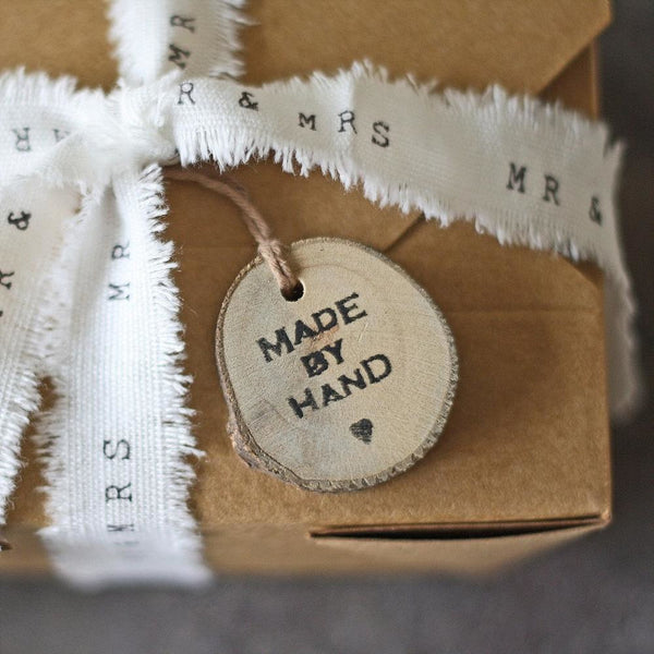 Rustic Tree Slice Gift Tag – Made By Hand - BurrowandNest