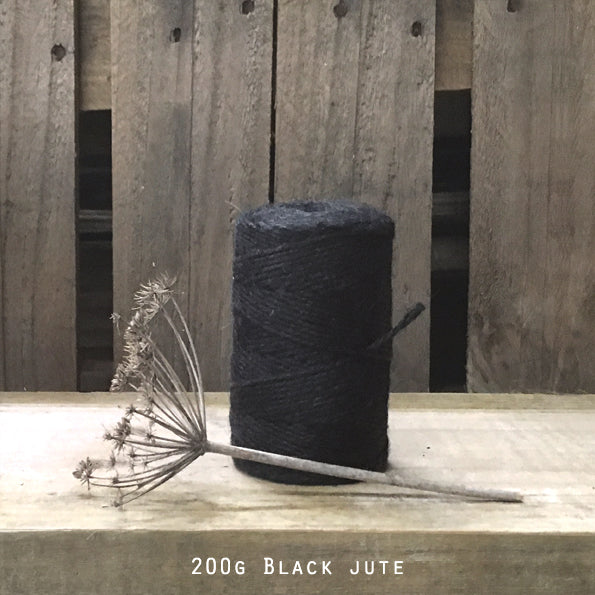 Roll Of Black Jute Twine 130m