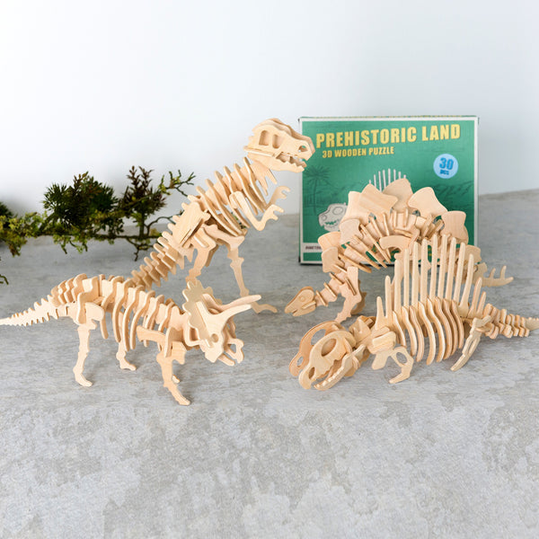 3D Wooden Dinosaur Puzzle - Children's Gift