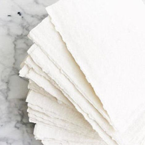 Handmade Cotton Paper Place Cards - Pack Of 20 - BurrowandNest