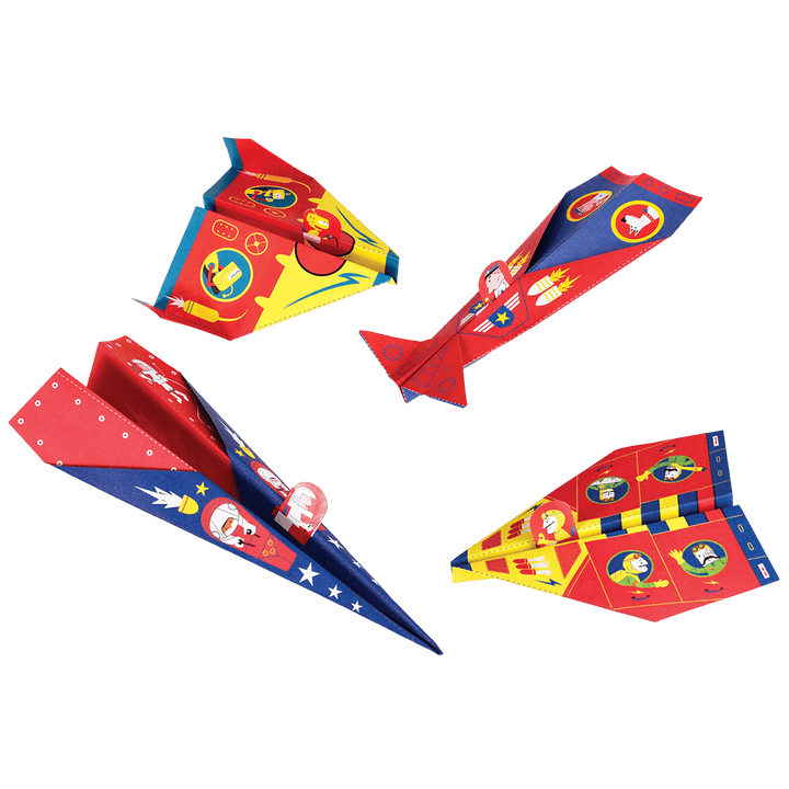 Origami Paper Planes Craft Set - Children's Gift kids- Burrow and Nest Interiors -  Home Decor Gift Shop