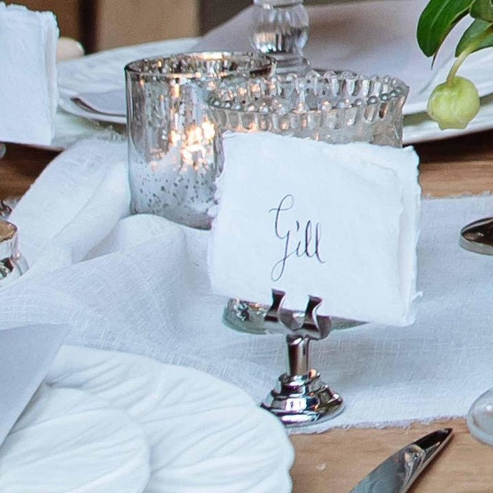 Handmade Cotton Paper Place Cards - Pack Of 20 - BurrowandNest