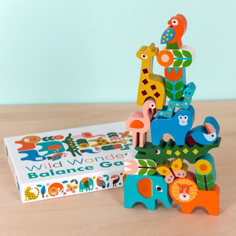 Stacking Wooden Animals Game - Educational Toddler Toys – BurrowandNest